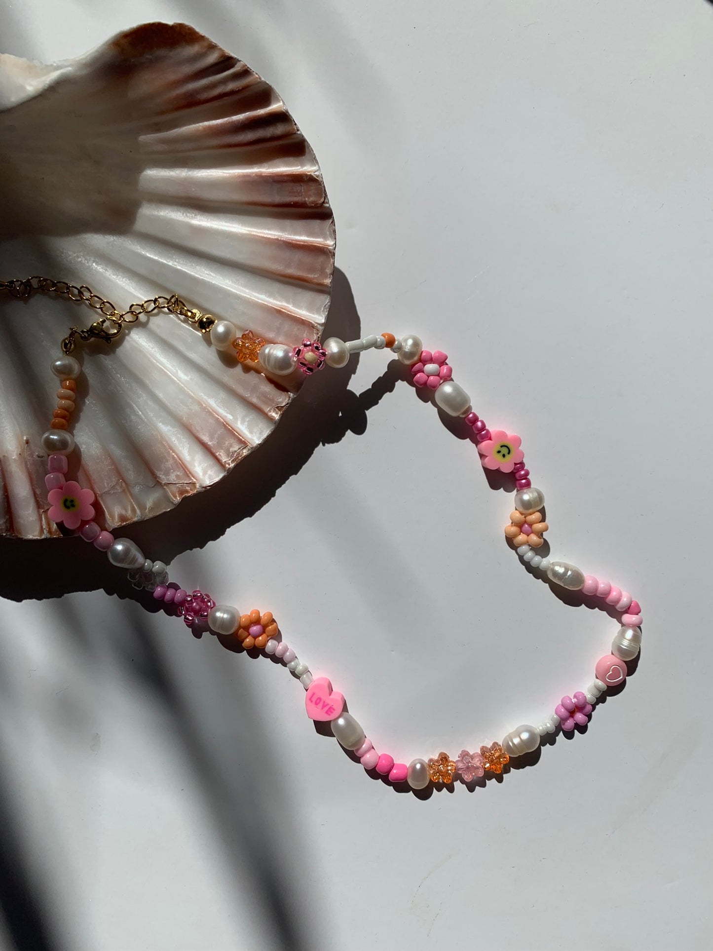 Necklace FLORIDA candy pink