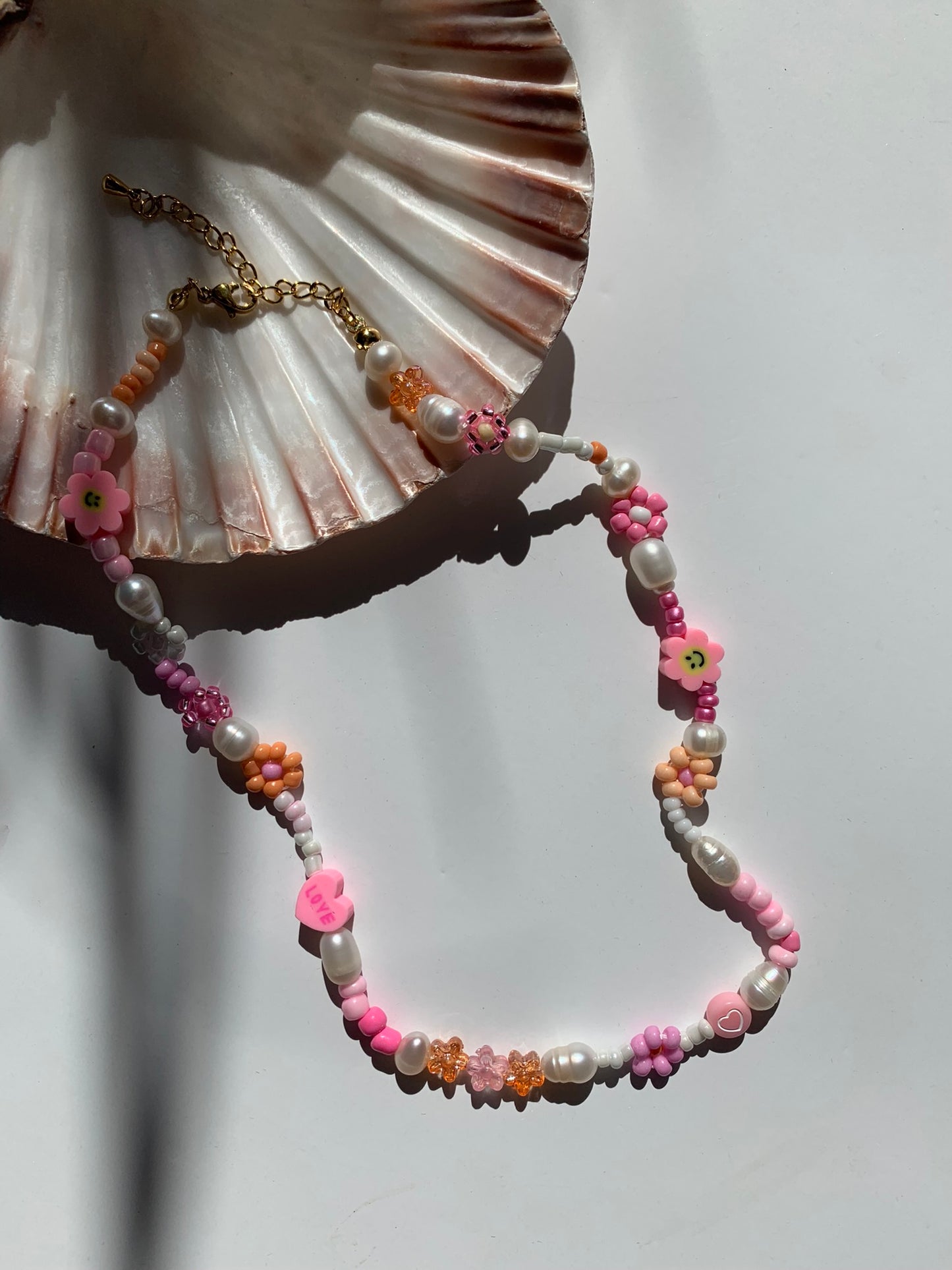 Necklace FLORIDA candy pink