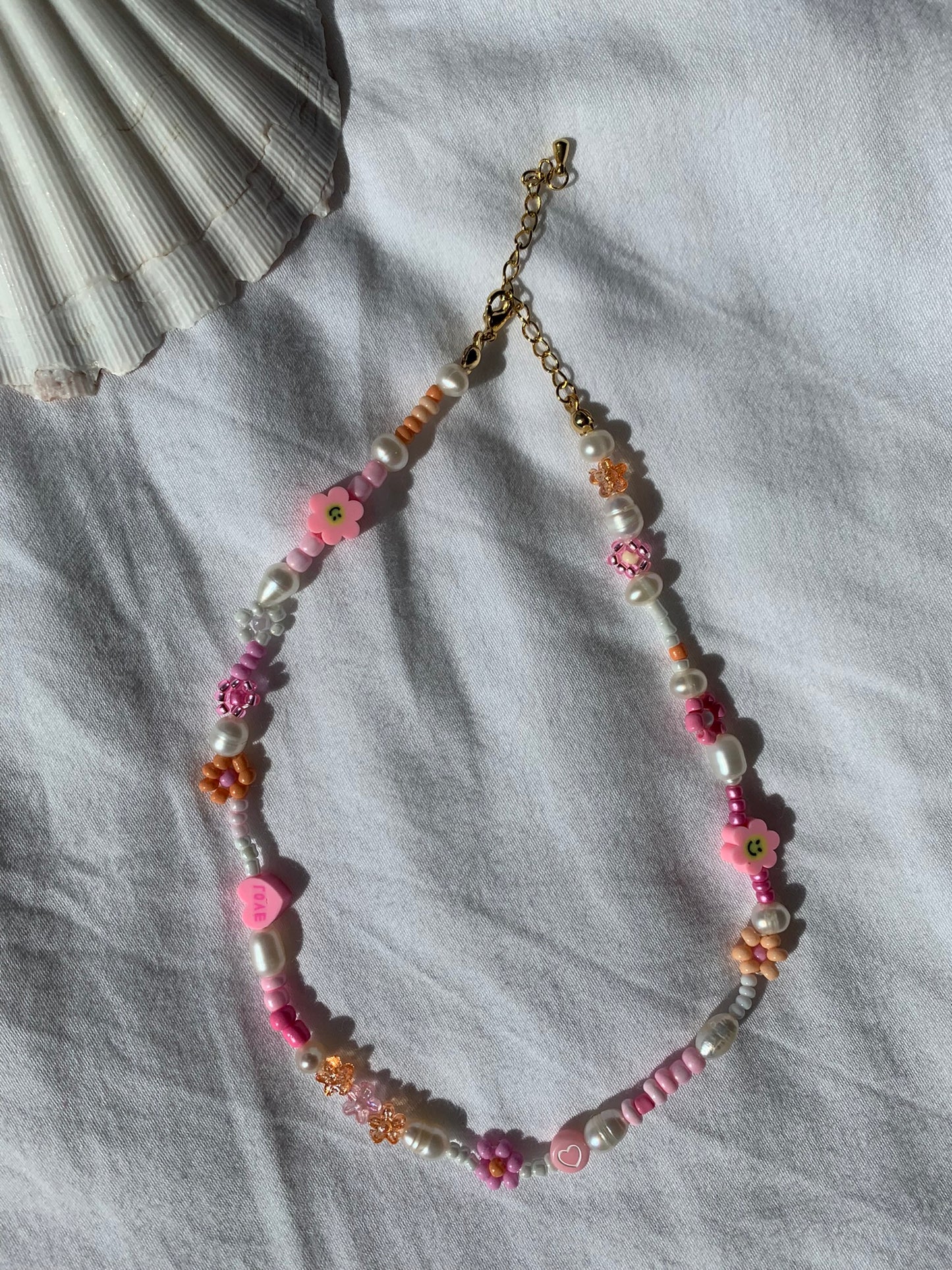 Necklace FLORIDA candy pink